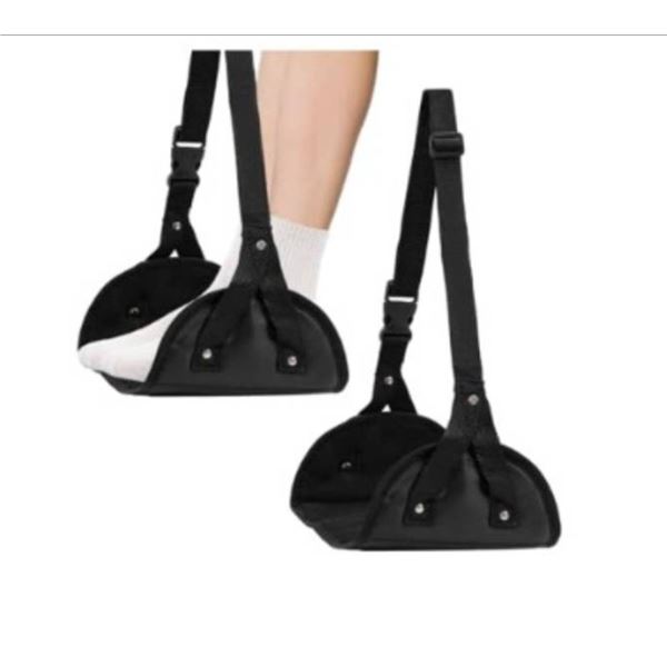 2 Pack Airplane Foot Hammock Adjustable Foot Leg Rest Travel Essentials