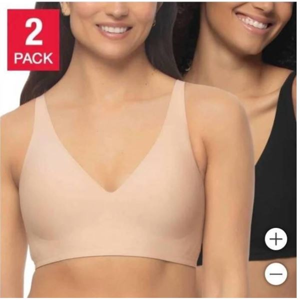 Buffalo David Bitton Wire-Free Bra, 2 Pack, XL