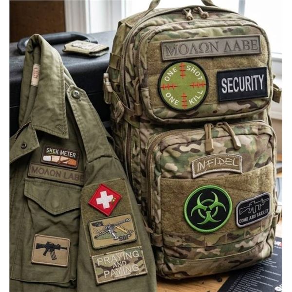 Lot of Assorted Military-Themed PatchesÂ