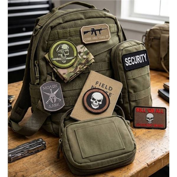 7 Tactical Military Morale Patches With Velcro Backing