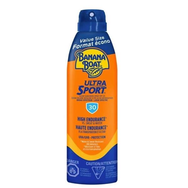 Banana Boat Ultra Sport Sunscreen Spray SPF 30, 3-Pack, 222g Each