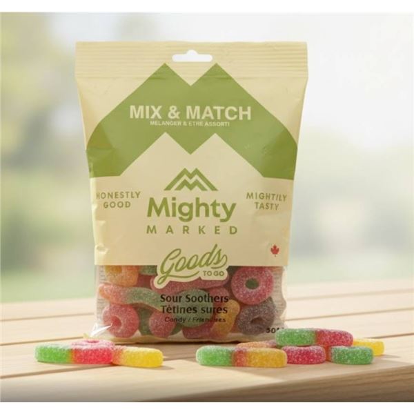 Mighty Marked Mix & Match Sour Soothers, 12 x 150 g