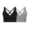 Image 1 : Puma 2 Pack Seamless Sports Bras, Large, Convertible Back Design
