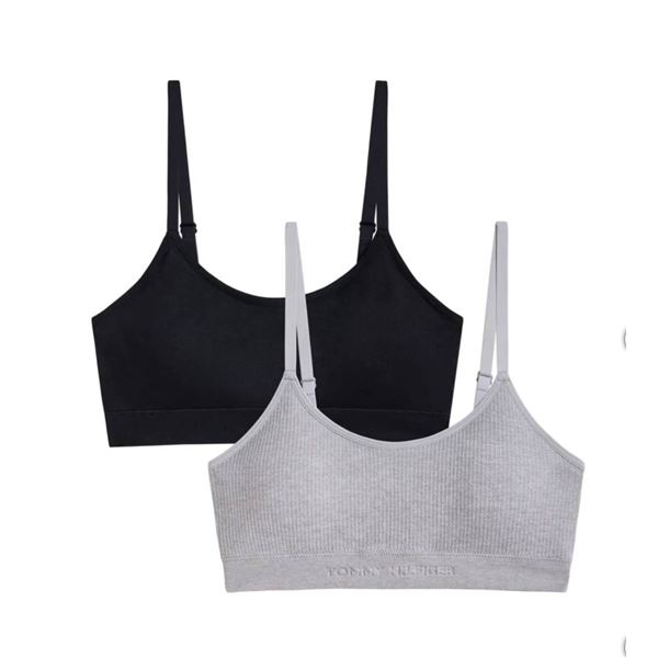 Tommy Hilfiger 2-Pack Soft Stretch Seamless Bra, Size L/G