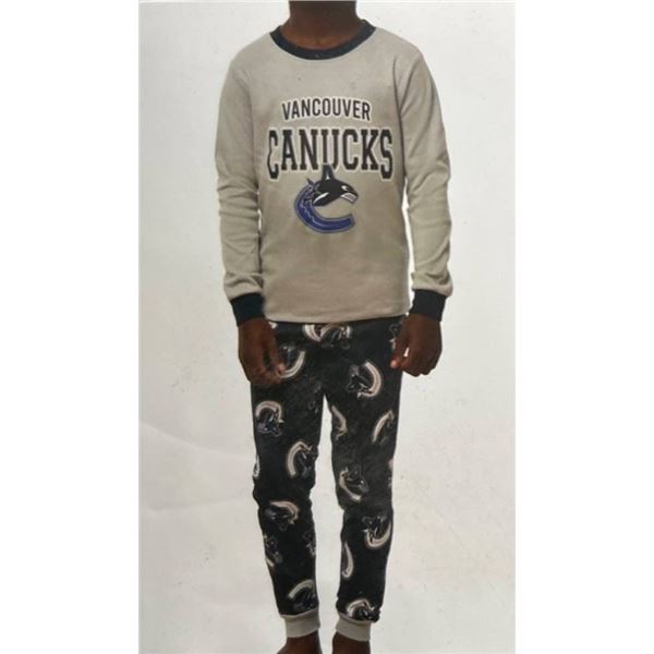 NHL Canucks 2-Piece Pajama Set, Size XS/TP, 4/5