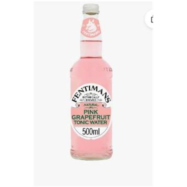 Fentimans Pink Grapefruit Tonic Water, 8 x 500mL Bottles