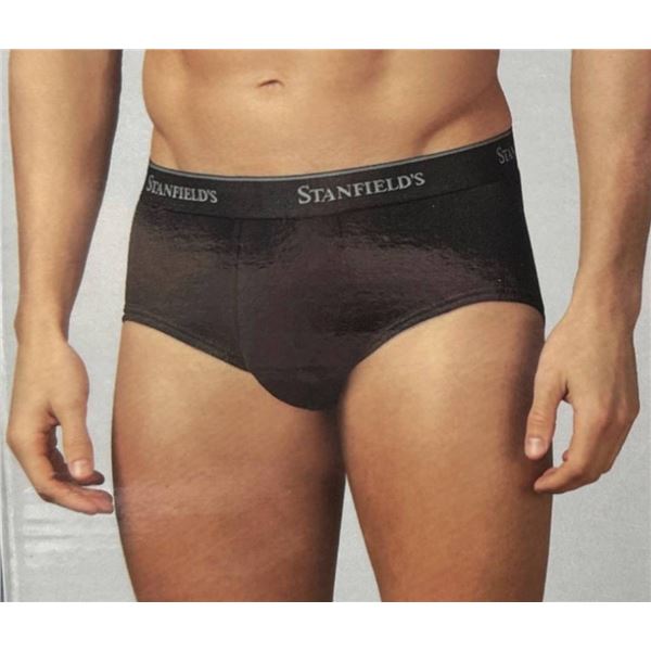 Stanfieldâ€™s 6 Pairs Classic Briefs Black Size Med