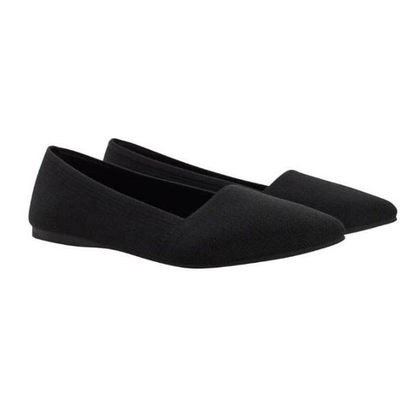 Call It Spring Women's Pointed Toe Flats, Black, Size 6