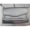 Image 4 : The Sak Black Leather Crossbody Wallet with Adjustable Strap