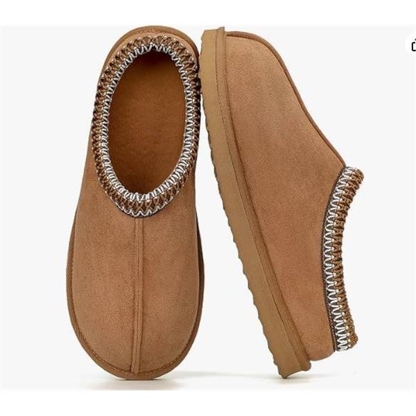 Kirkland Shearling Slipper, Tan, Men's Size 8, Women's Size 9
