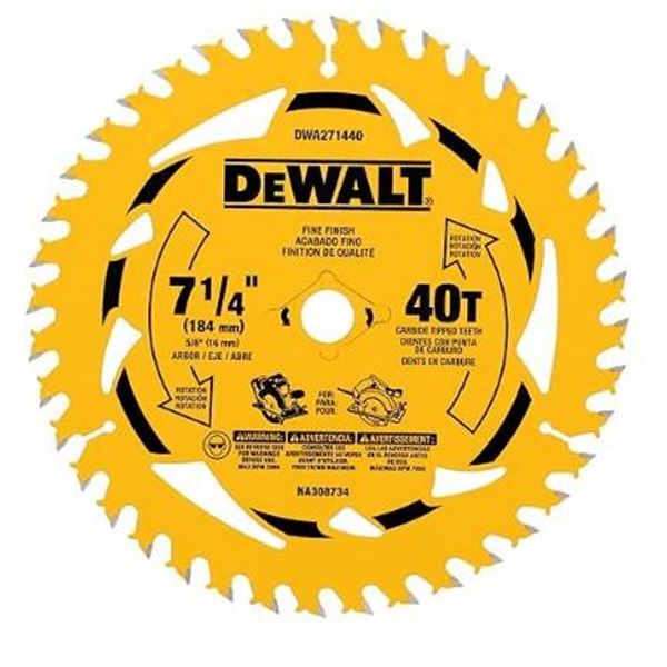 DeWALT DW31740 7-1/4-Inch 40T Circular Saw Blade