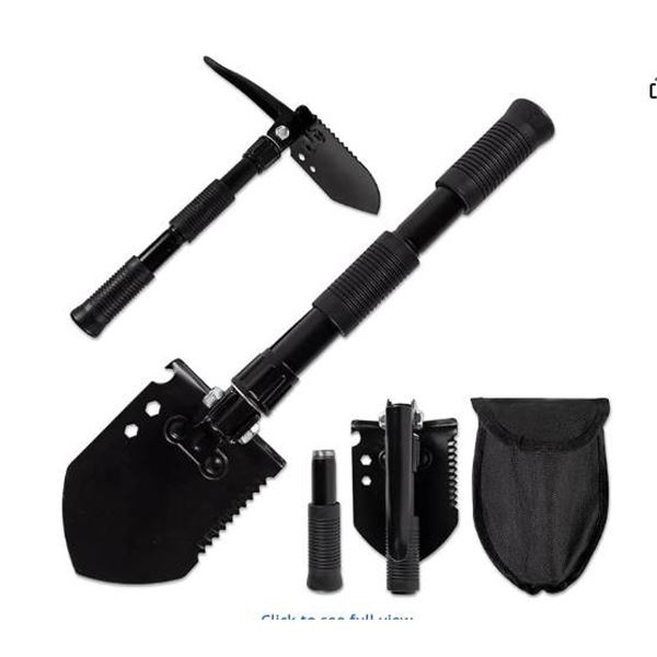Emergency Zone Advanced 12 Function Folding Shovel with Tool Attachments
