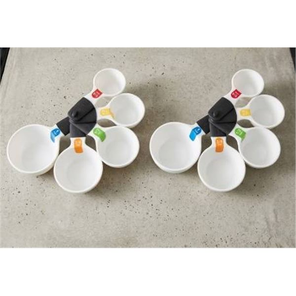 GoodCook Touch Measuring Cups, White Plastic, Set of 5