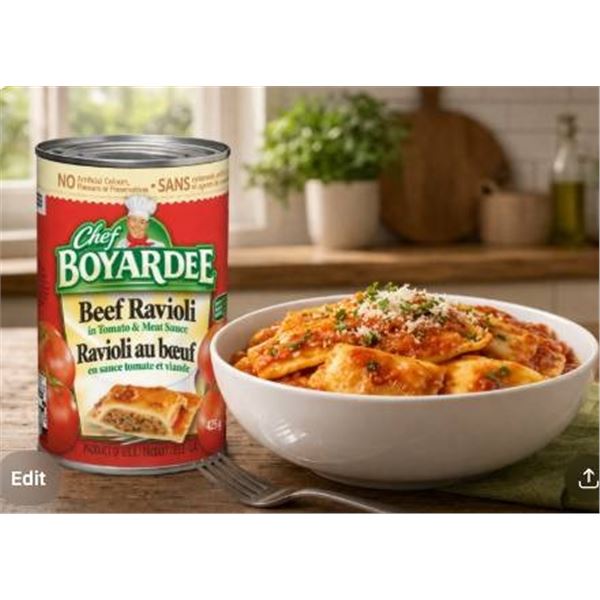Chef Boyardee Beef Ravioli in Tomato & Meat Sauce â€“ 8 Cans