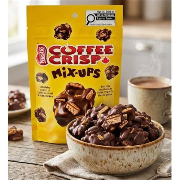 Nestle Coffee Crisp Mix-Ups 110g Bag - Chocolate Clusters with Coffee Flavor