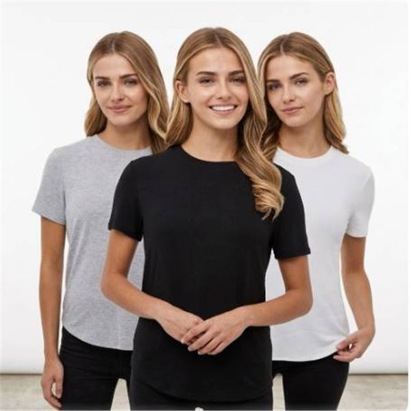 Bench M/M Ladies Comfort T-Shirts, 3-Pack, Multi-Color