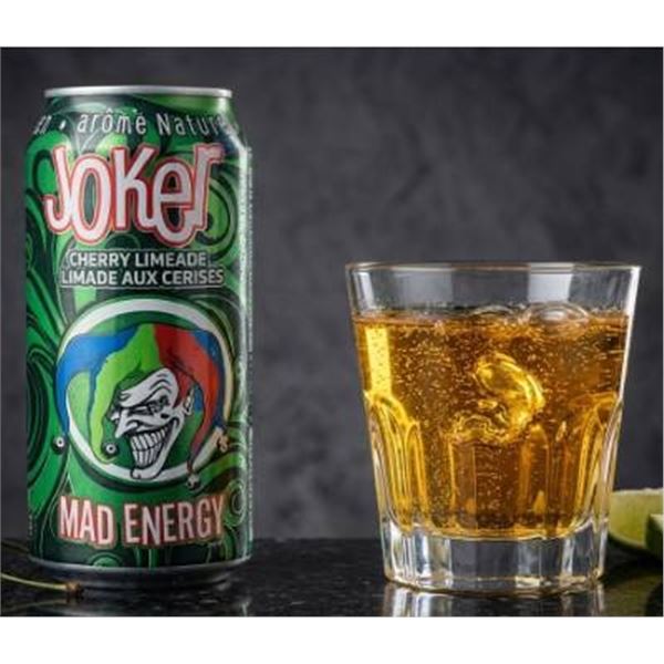 Joker Mad Energy Cherry Limeade 473ml Cans (12-Pack)