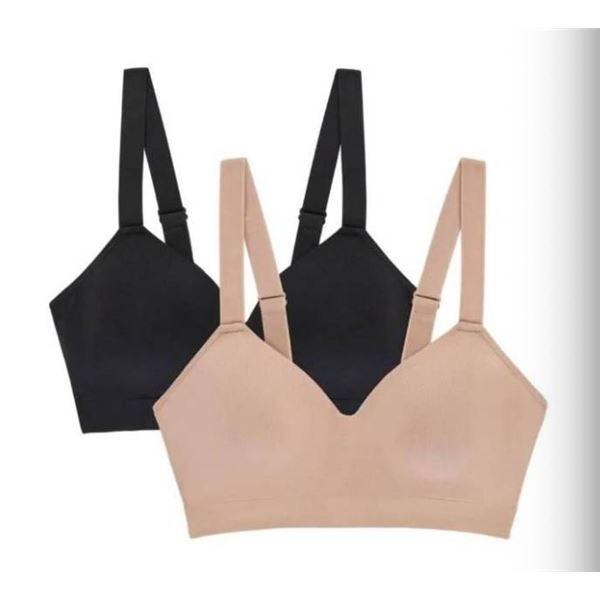 Jones New York Signature Smooth Comfort Bra, 2-Pack, Size M/M