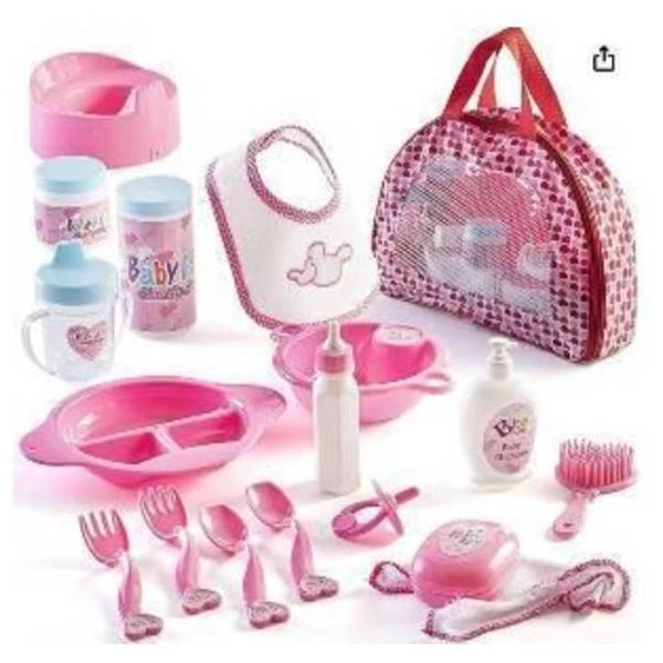 Baby Doll Accessories Carrying Bag, 18 Pieces by Fisher-Price