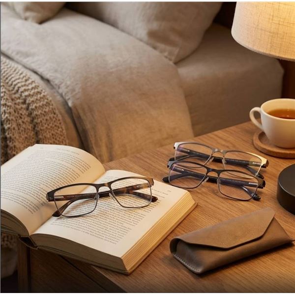 Foster Grant Design Optics +3.00 Reading Glasses, Set of 3 With Case