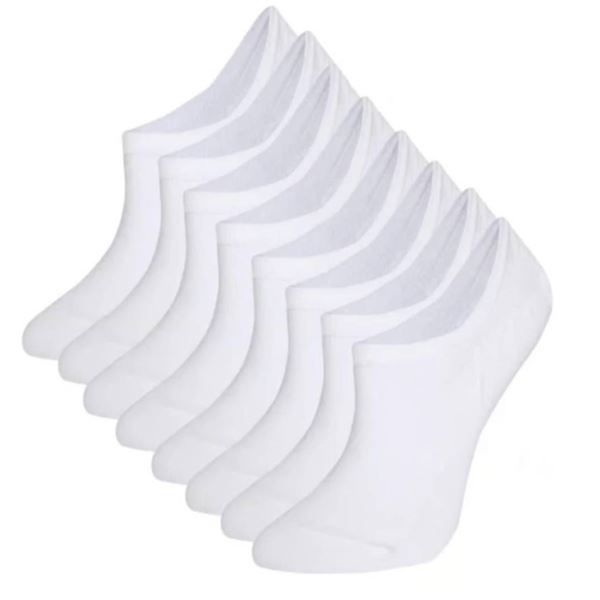 Cole Haan White Liner Socks, 10 Pairs, For Shoe Sizes 6-10.5
