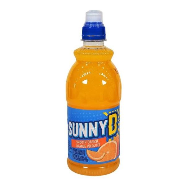 Lot of 9 Sunny D Bottles â€“ 500 mL Each â€“ Tangy Original Flav
