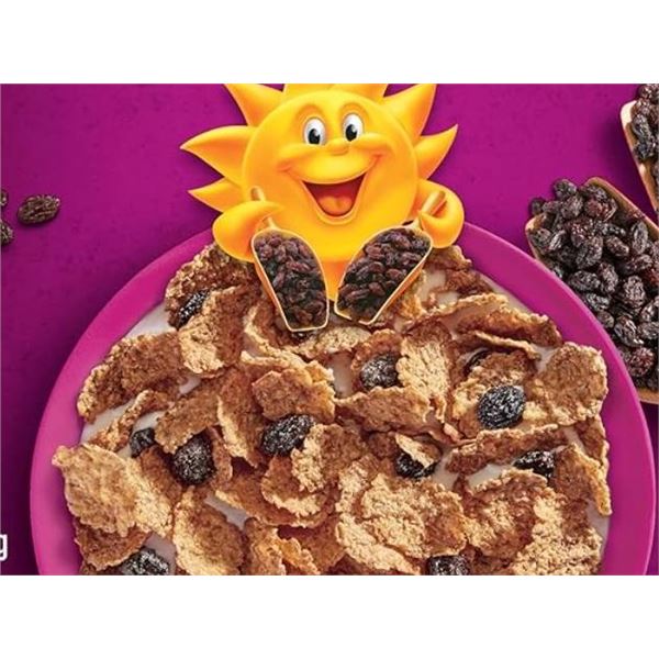 Kellogg's Two Scoops Raisin Bran Cereal 375g (Set of 3)