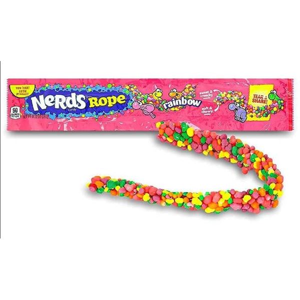 Nerds Rope (Corde Nerds) Rainbow Candy - 24 Units x 26g