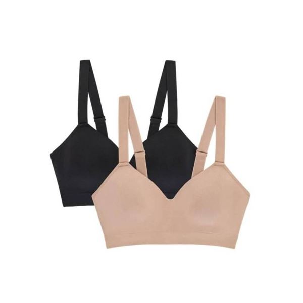 Jones New York Signature Smooth Comfort Bra 2-Pack, Size L/G