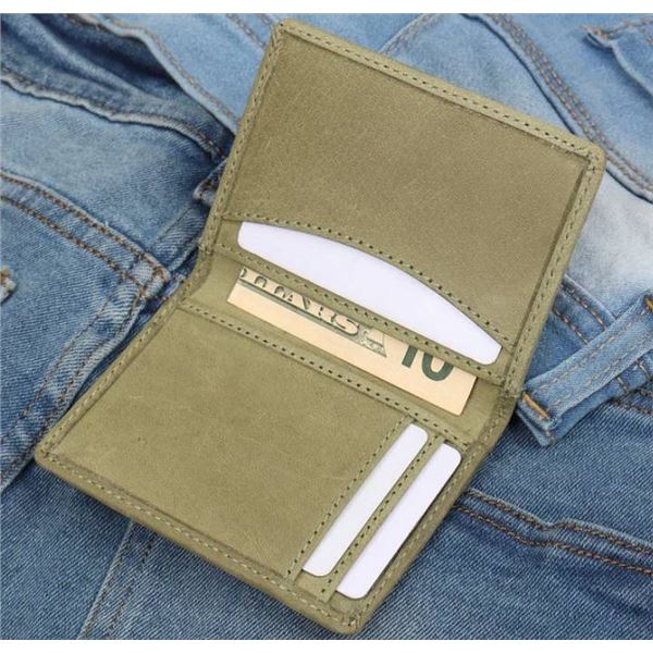 Foxhackle Credit Card Wallet in Parrot Green