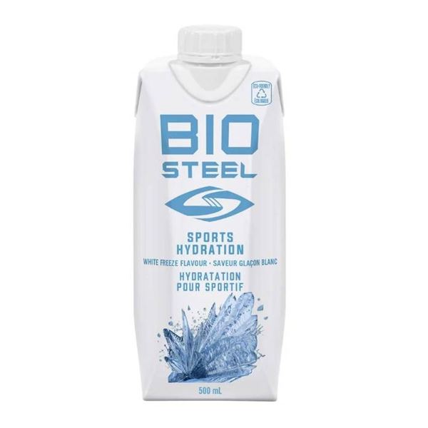 BioSteel Sports Hydration White Freeze Flavored Sports Drink - 12 x 500 ml