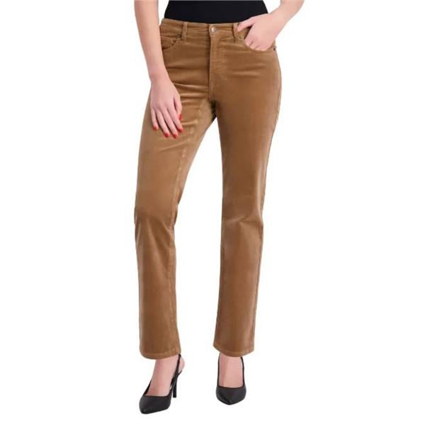 Tommy Hilfiger Womenâ€™s 5 Pocket Corduroy Pants, Size 6, Brown