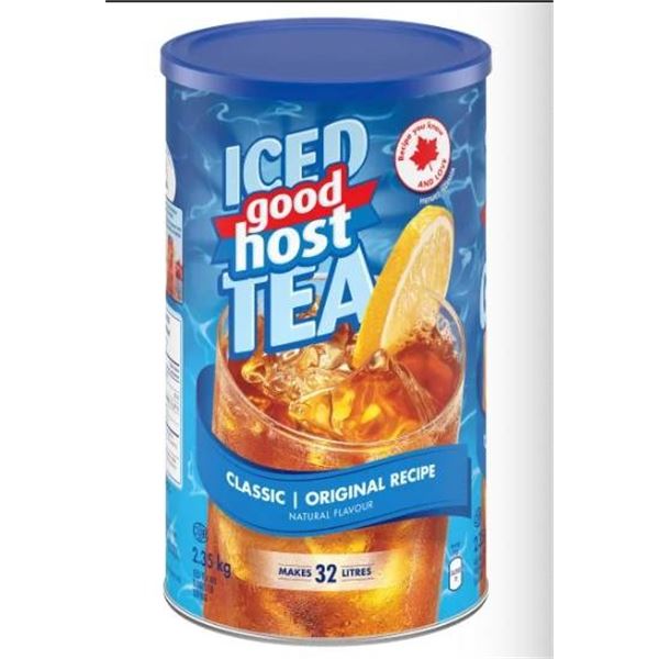 Good Host Iced Tea Classic Recipe, Makes 27 Liters, Canada-Made
