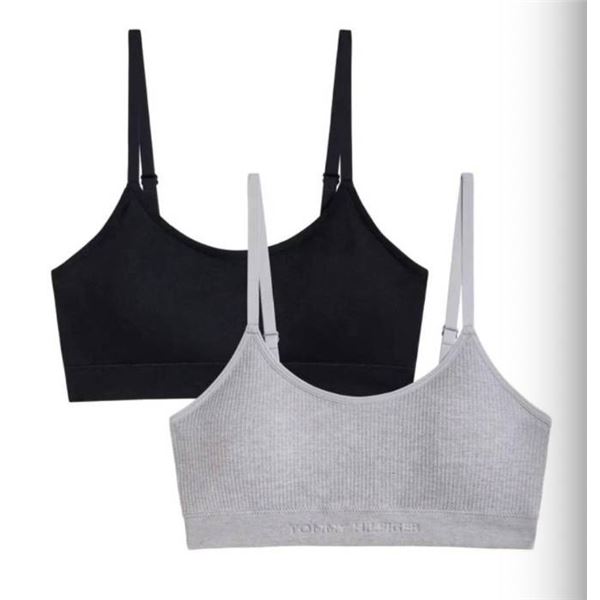 Tommy Hilfiger 2-Pack Soft Stretch Seamless Bra, Size L/G,Â