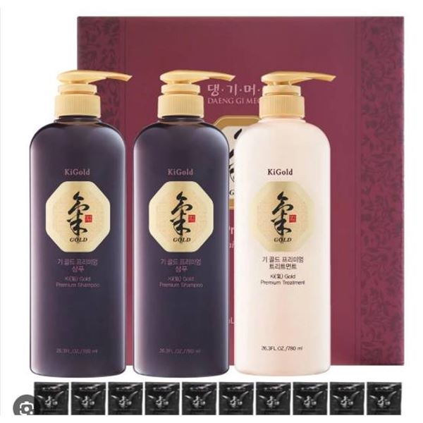 Ki Gold Premium Hair Set, 3 x 780 ml, 26.37 fl oz