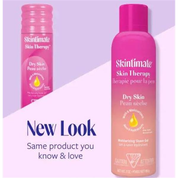 Skintimate Moisturizing Shave Gel For Dry Skin, 4 Pack, 7 oz Each