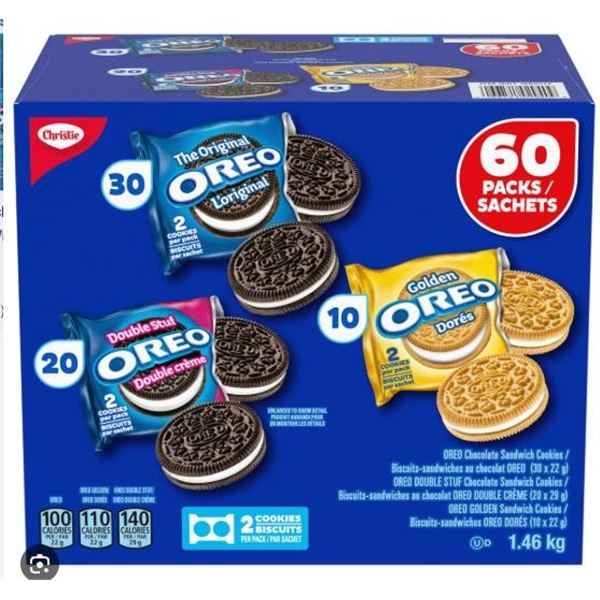 Christie Collection, Oreo 50-Pack Assortment, 1.46 kg