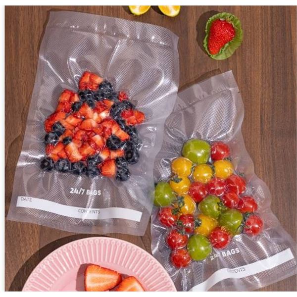 Excalibur Vacuum Sealer Bags 100 Pre-Cut 8x12 in 1 Quart BPA-Free