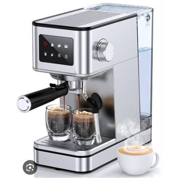 Espresso Coffee Machine EM625, 1400W Power, Touch Control