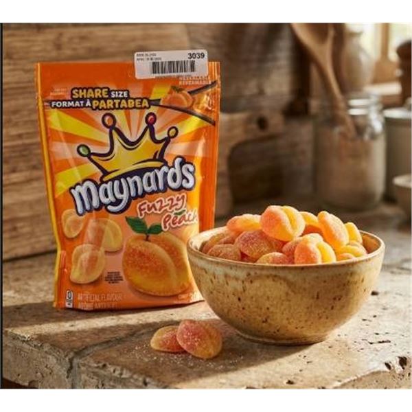 Maynards Fuzzy Peach Candy, Share Size, 5 x 308g