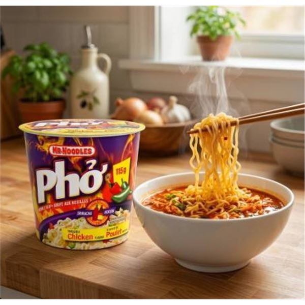 Mr. Noodles Pho Chicken Flavor Noodle Soup Case - 60g x 12 Units