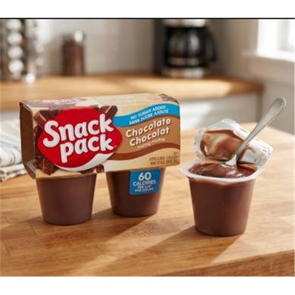 Snack Pack No Sugar Added Chocolate Pudding, 12/4/99g