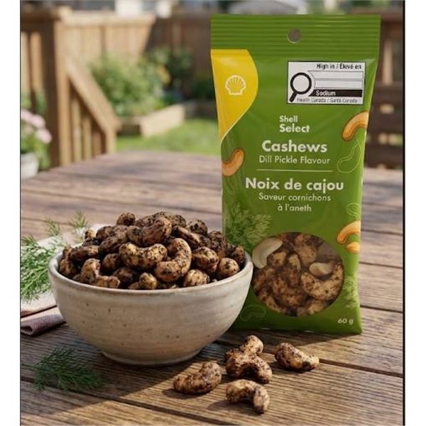Shell Select Cashews Dill Pickle Flavour, 36 x 60g