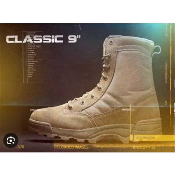 Original S.W.A.T. Classic 9-inch Waterproof Boots, Coyote Tan, Size 7 (115003)
