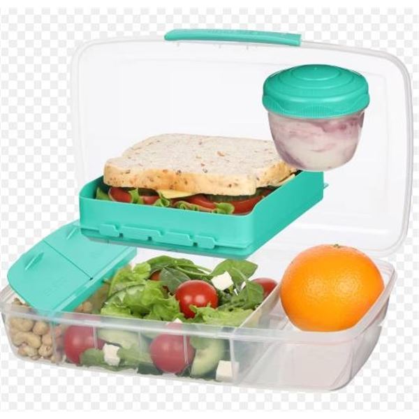 Lot of 4 - Sistema To Go 1.76L Bento Box, Model 21671-53C, BPA-Free