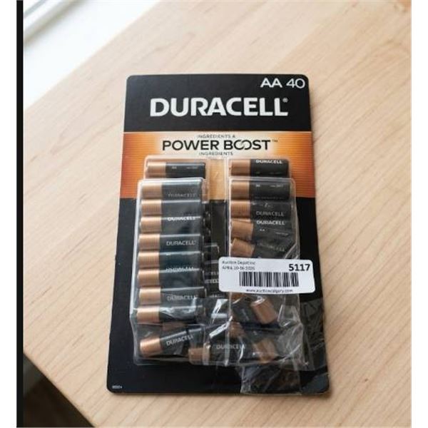 Duracell AA Batteries, 40-Count with Power Boost Technology