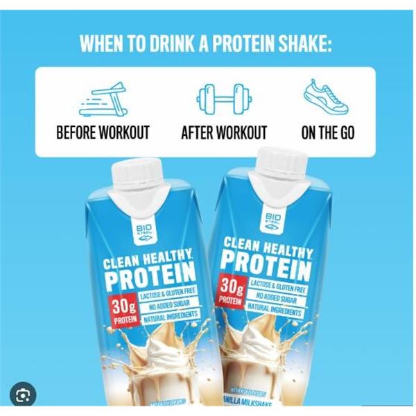 BioSteel Clean Healthy Protein 30g Vanilla Milkshake - 18-Count