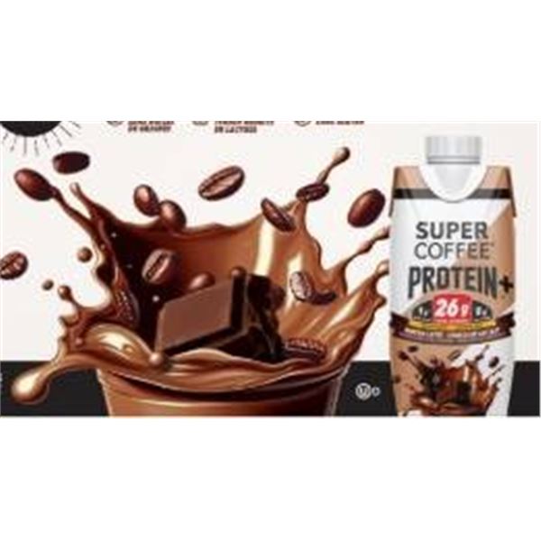 Super Coffee Protein+ Mocha Latte, 18-Pack (330mL Each)