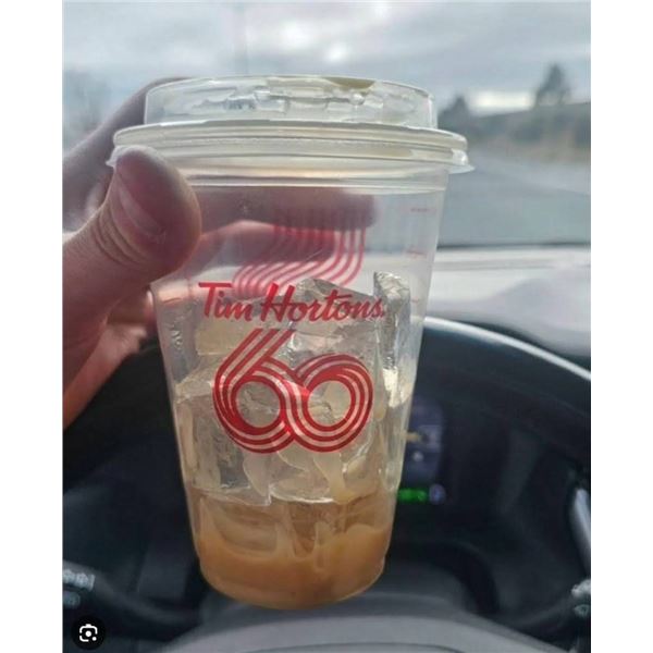Tim Hortons 60th Anniversary Cold Beverage Cups, Medium, 1000 Units - No Lids