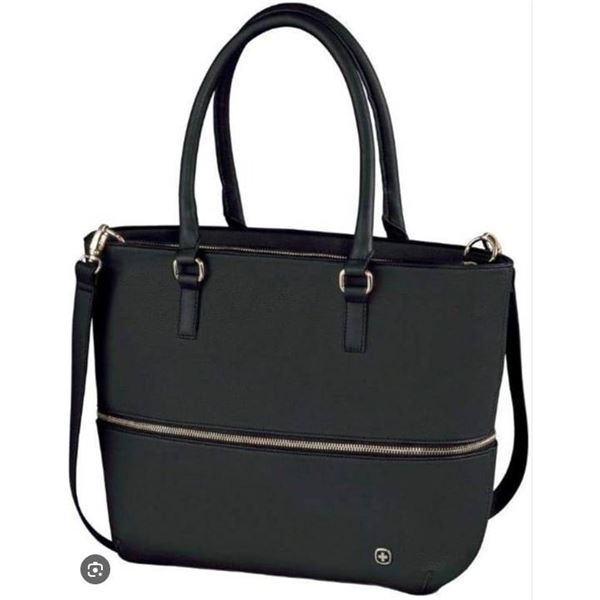 Avenger Black Carry Bag With Double Handles and Zipper Closure